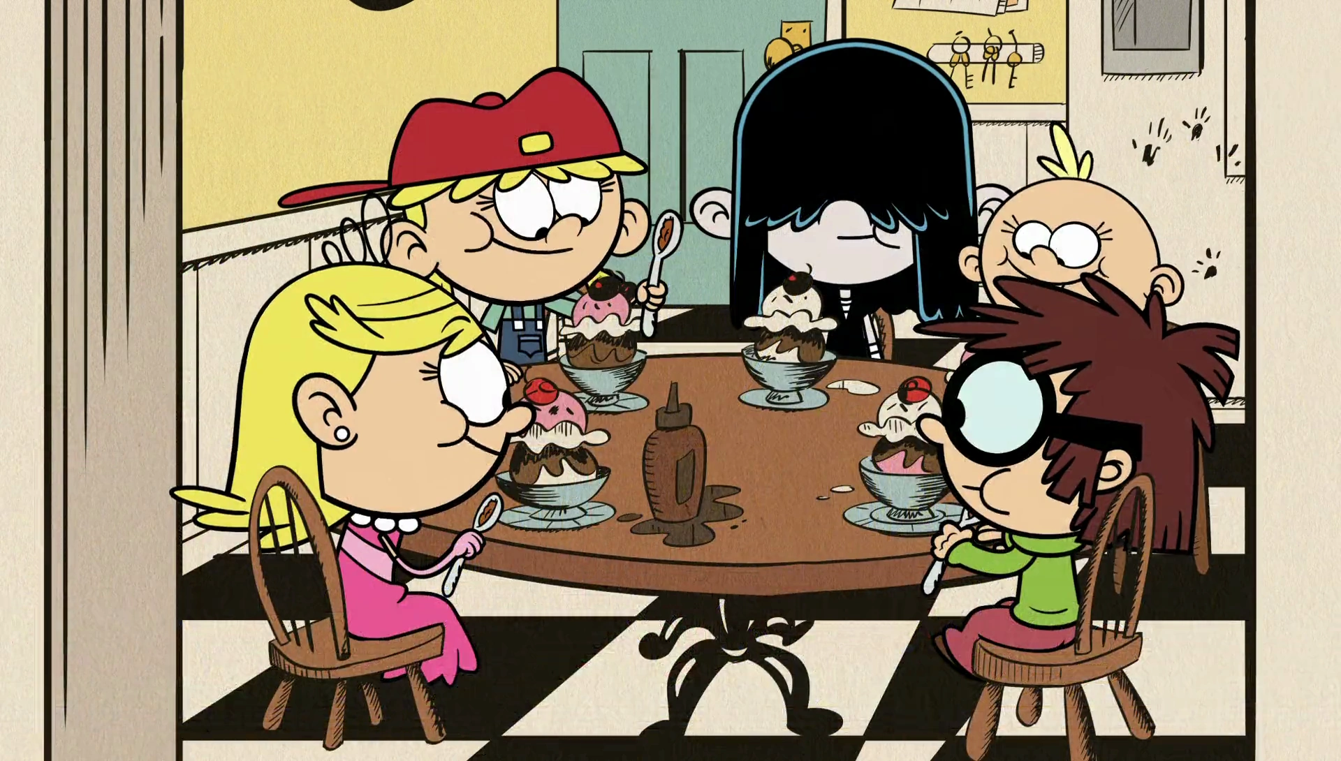 Image S1E04B Younger sisters eating ice cream.png The Loud House