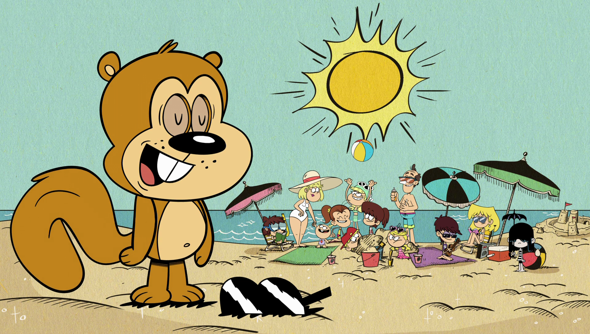 Image - S2E08A Loud family on the beach.png | The Loud ...