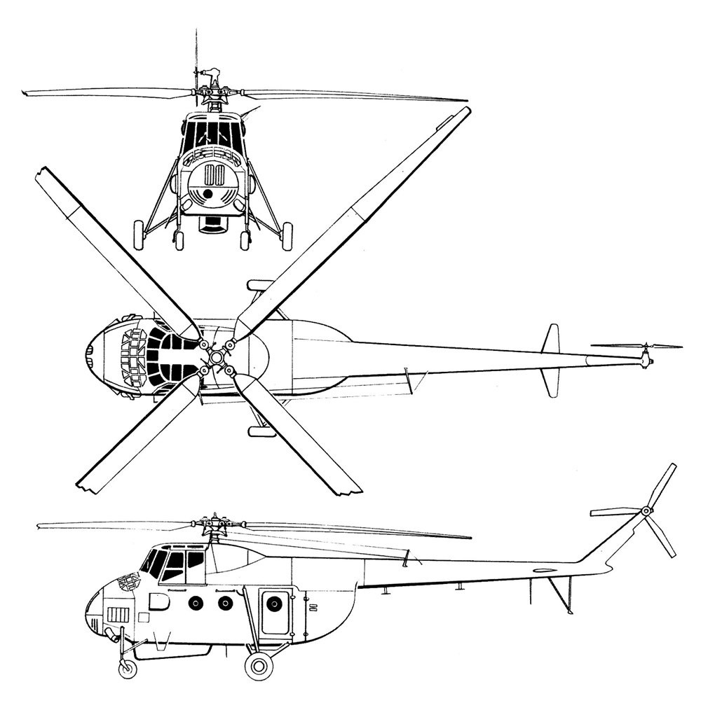 Одноосная схема вертолета - 94 фото