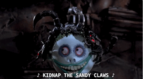 Image result for kidnap the sandy claws gif