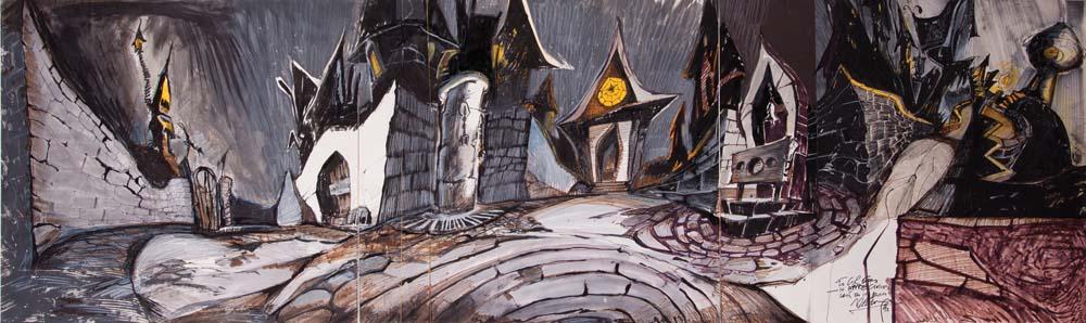 image concept art halloween town jpg the nightmare before