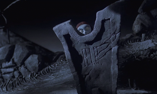 image tumblr mulh6c7nlb1ruhg5do1 500 gif the nightmare before nightmare before christmas graveyard scene