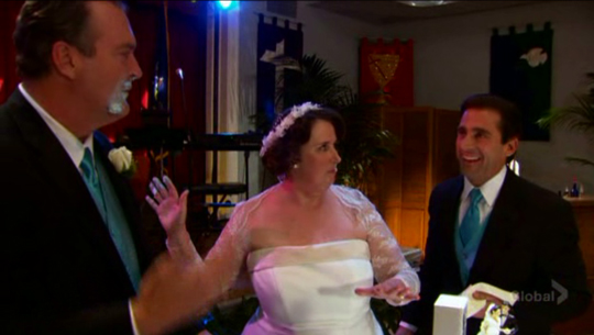 the office wedding