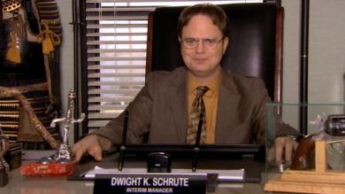 Dwight K Schrute Acting Manager Dunderpedia The Office Wiki