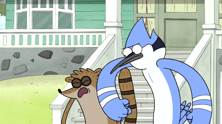 Image S4e25085 Mordecai Punching Rigbypng Regular Show Wiki