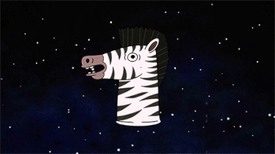 Genuine Zebra Head - Gif