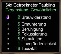 Getrockneter Täubling
