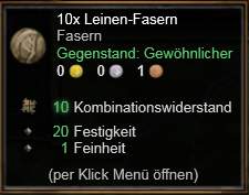 Leinen-Fasern