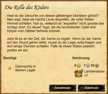 Die Rolle des Köders