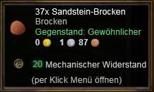 Sandstein-Brocken