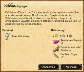 Feldhasenjagd