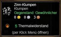 Zinn-Klumpen