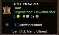 Hirsch-Haut