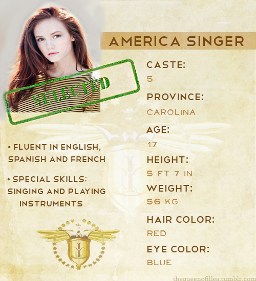Image America Singer.jpg The Selection Wiki FANDOM powered by Wikia