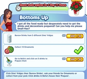 Bottoms Up The Sims Social Wiki Fandom