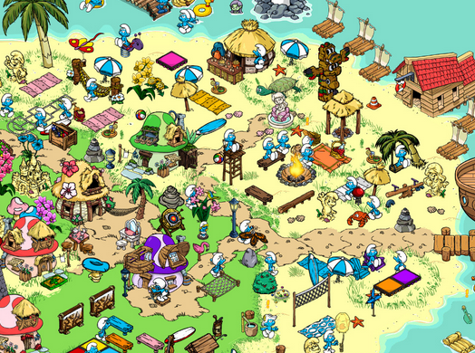 smurfs village island