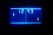 MONOCHRON with Pong Clock firmware