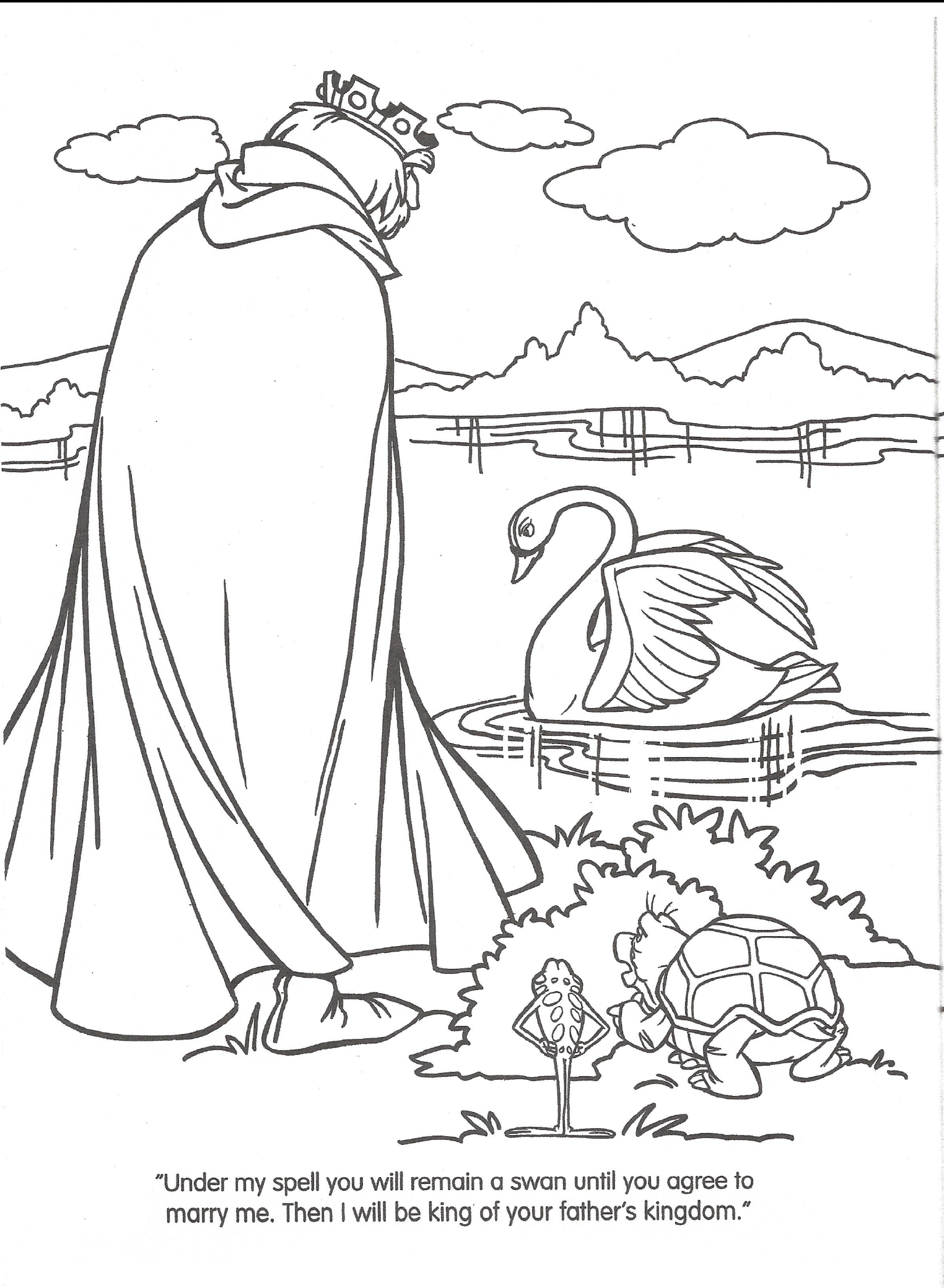 Image - Swan Princess official coloring page 11.png | The Swan Princess