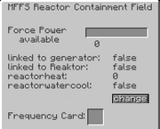 Mffs reactor containment field projector gui