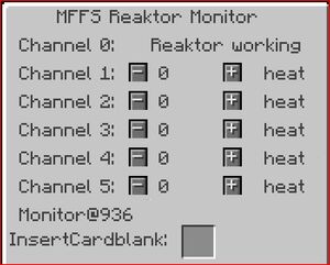 Mffs reactor monitor server gui