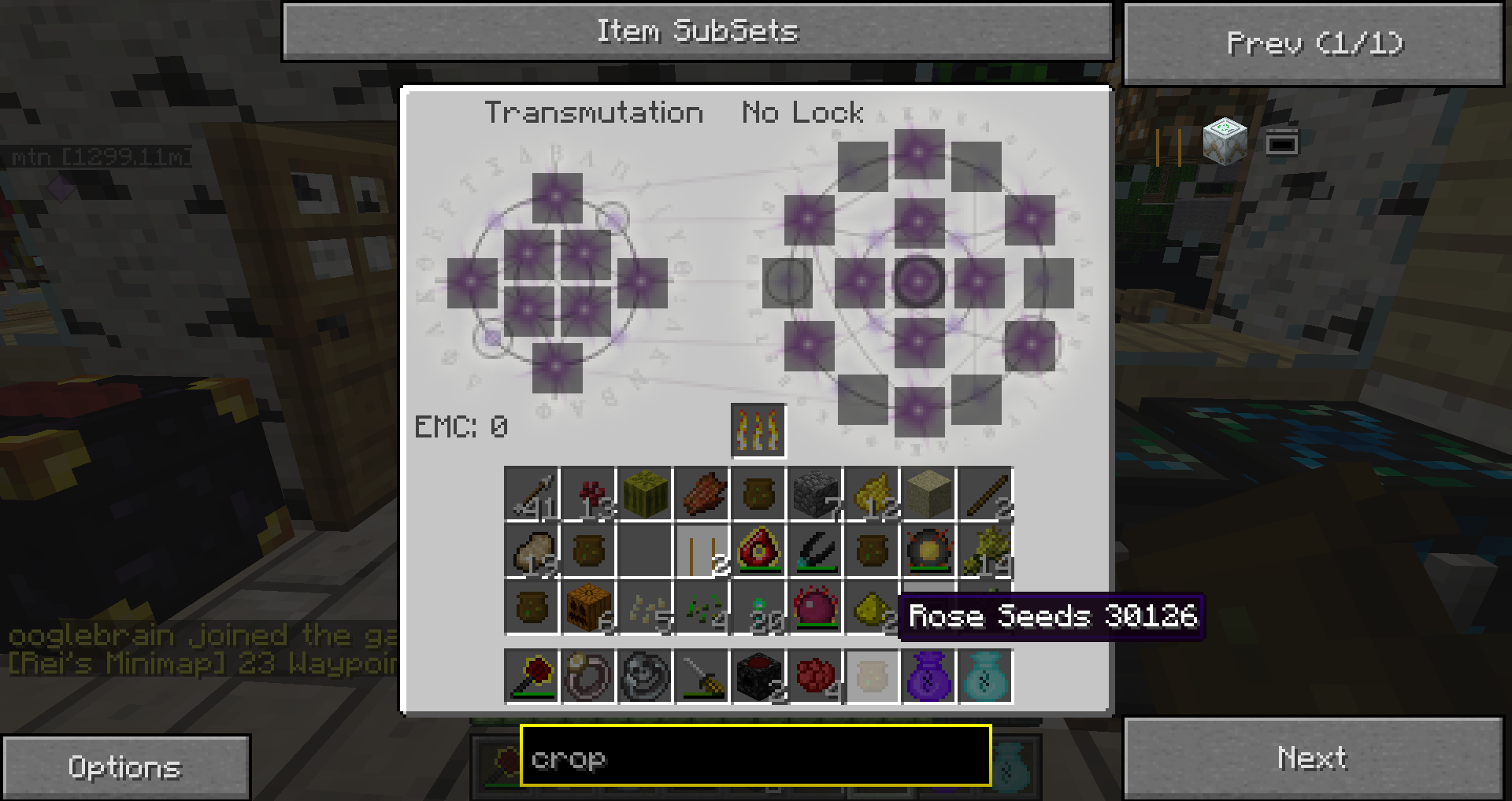 transmutation table emc mod