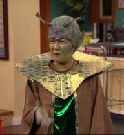 Mrs. Wong in Alien Costume