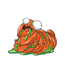 Squashed-maggot