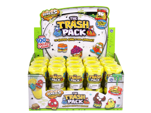 Trash Packs The Series 4 Wheelie Bins with 5 Trashies /& Series 5 Sewer Trash Toilets with 5 Trashies