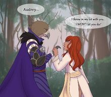 Remy and Audrey fan art by @nikkitsquare