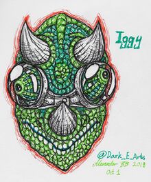 Iggy fan art by @Dark E Arts