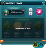 Forecast tower panel
