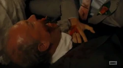 Charles turns to an walker