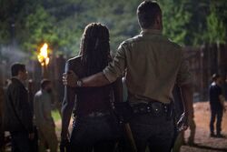 Michonne und Rick hinrichtung S9E1