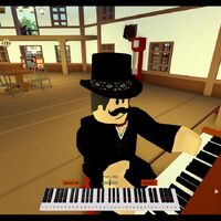 Piano Playing The Wild West Wiki Fandom - roblox piano sheets attention