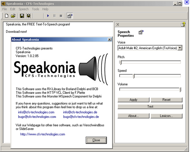 Microsoft sam voice for speakonia