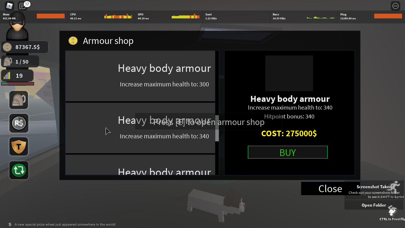 Heavy Body Armor Thief Life Simulator Roblox Wiki Fandom - thief simulator roblox wiki