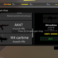 M4 Carbine M4a1 Thief Life Simulator Roblox Wiki Fandom - thief life simulator in roblox