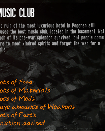 Music Club Final Cut This War Of Mine Wiki Fandom