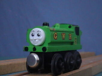 thomas and friends wooden railway duck