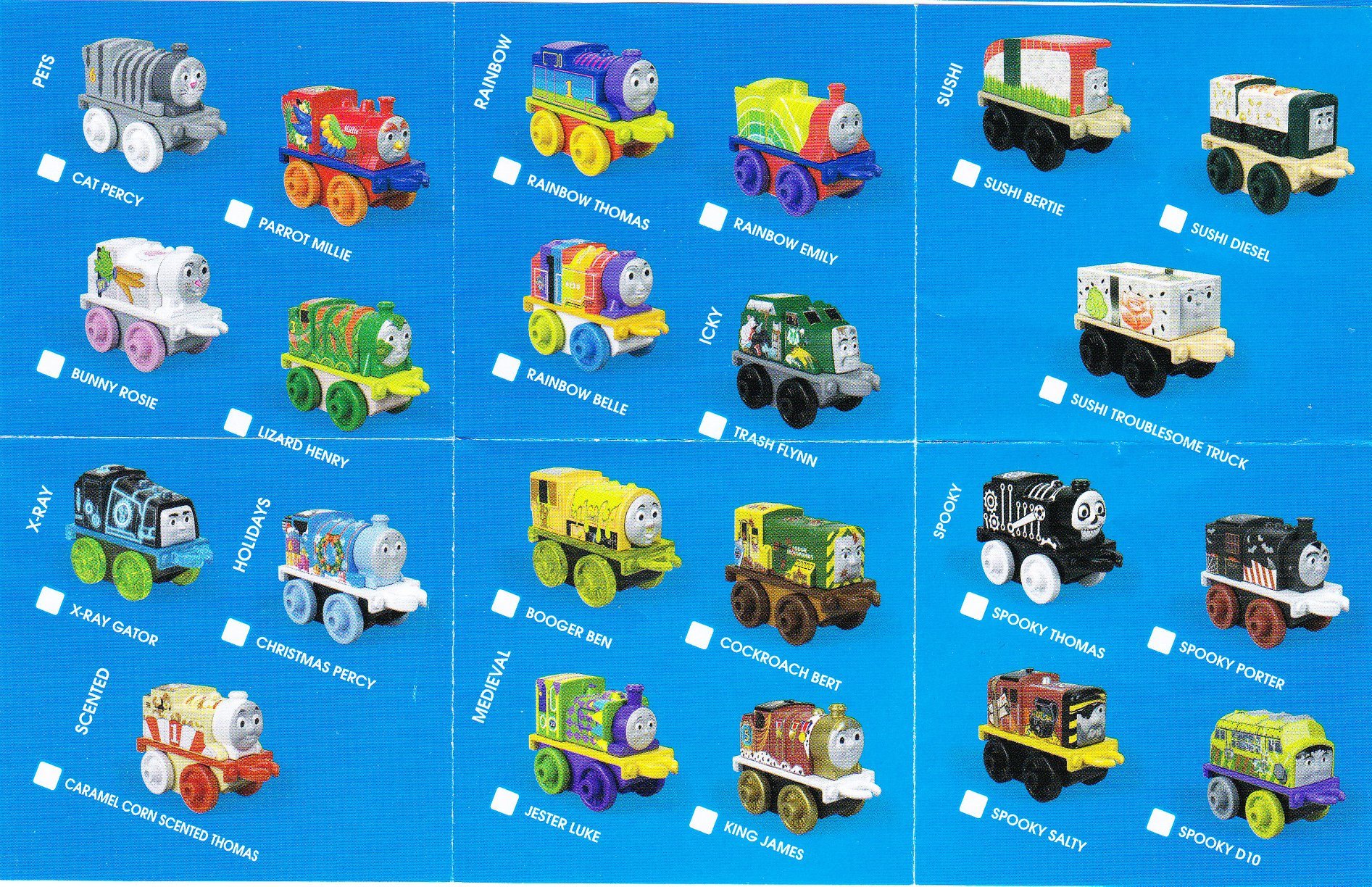 thomas and friends minis list