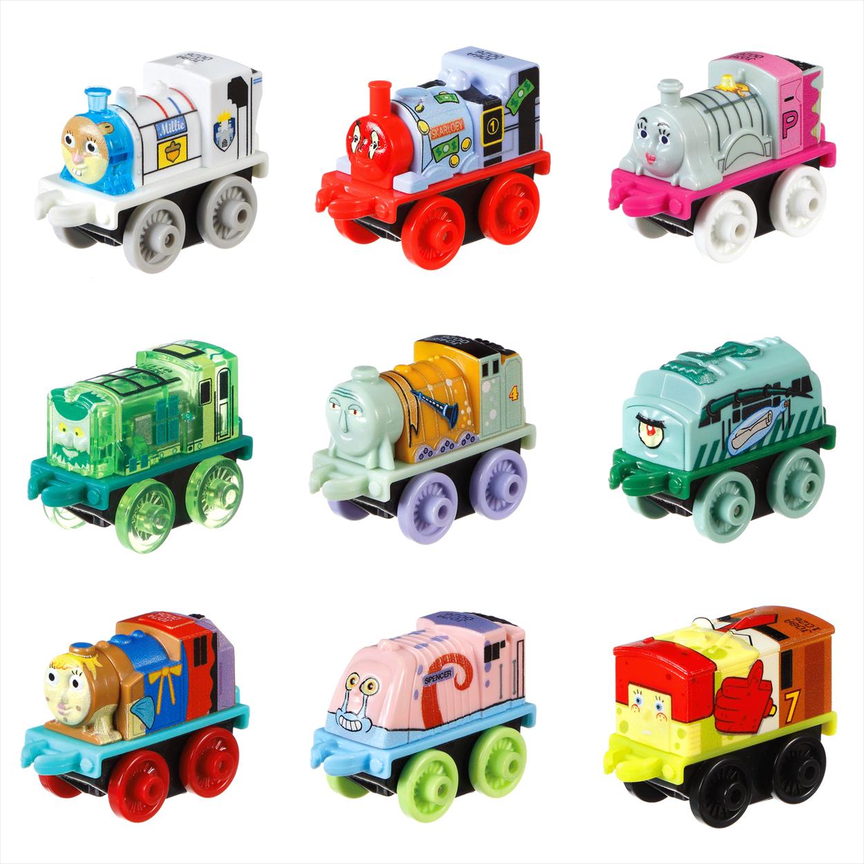 thomas minis spongebob 9 pack