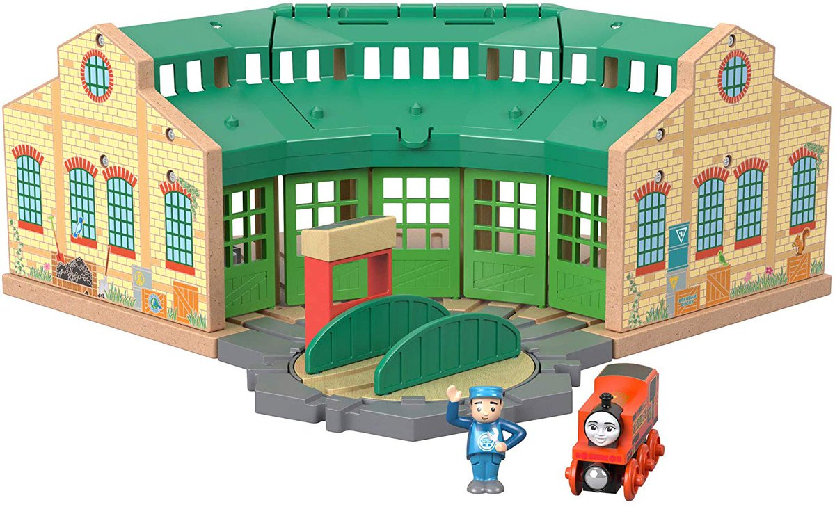 thomas wooden railway shed