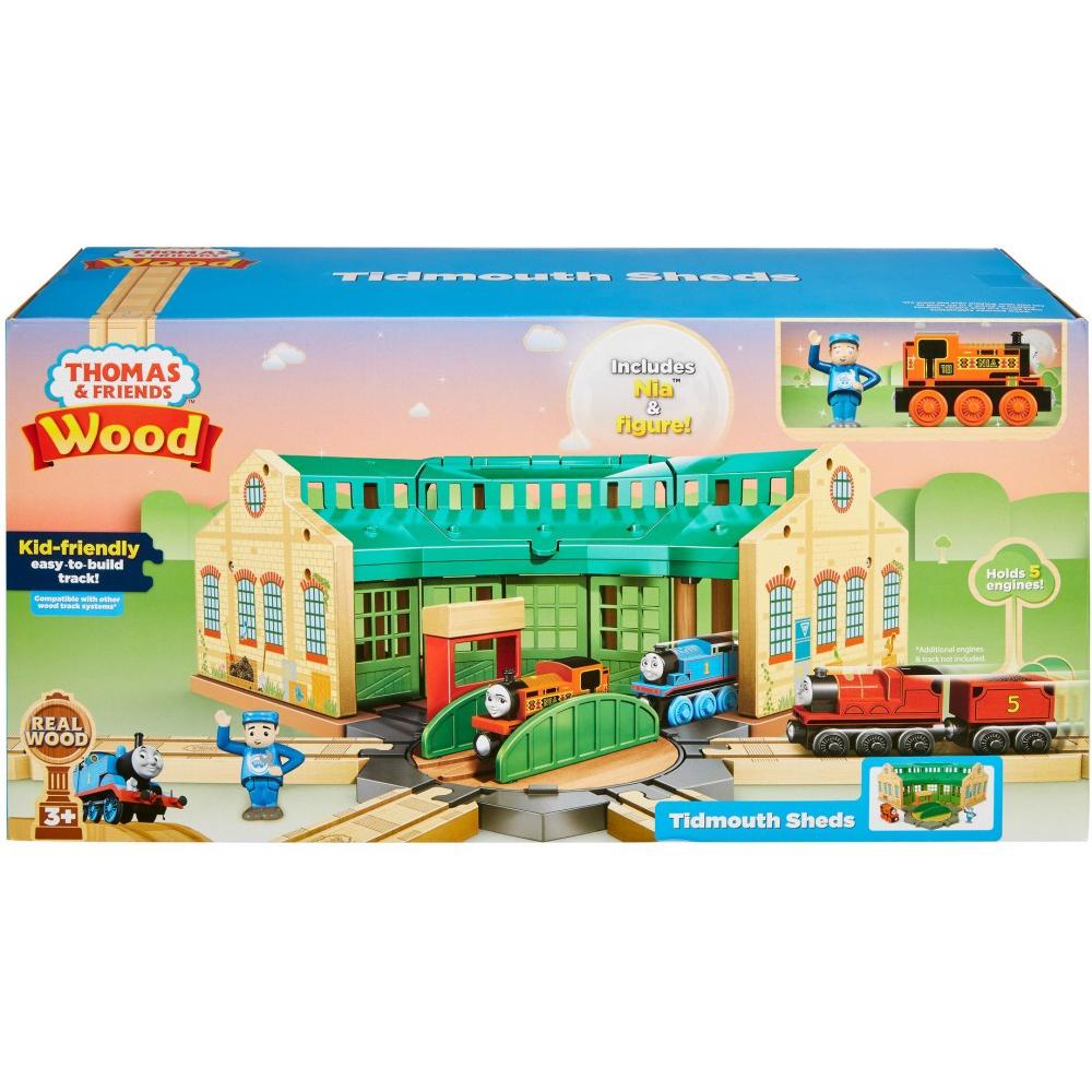 thomas & friends wooden railway tidmouth sheds set