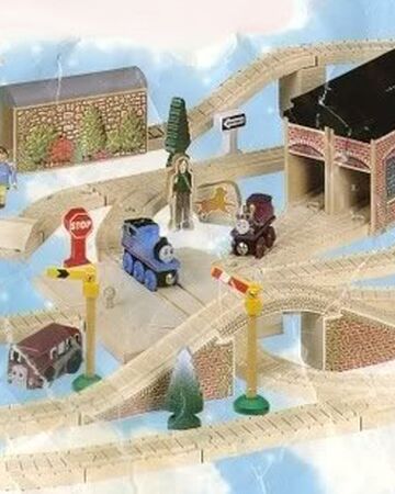 thomas wooden railway 100 piece set