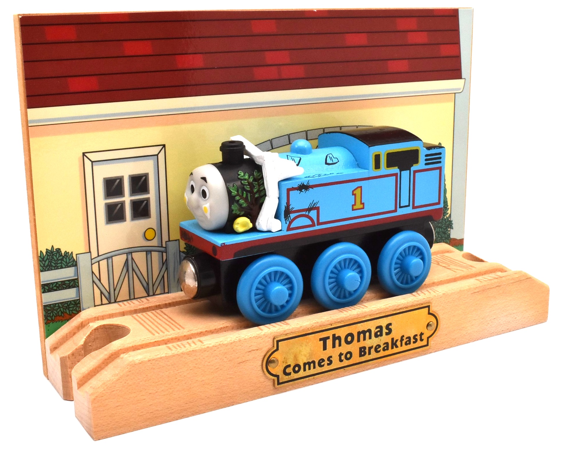 thomas comes to breakfast wooden railway