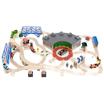 thomas wooden railway tidmouth sheds deluxe set
