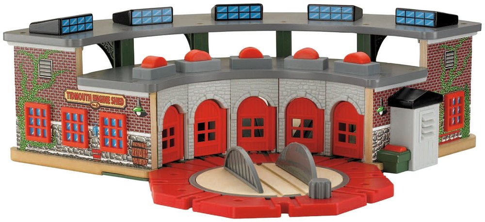 thomas wooden railway deluxe roundhouse