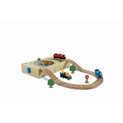 thomas the train carrying case wooden