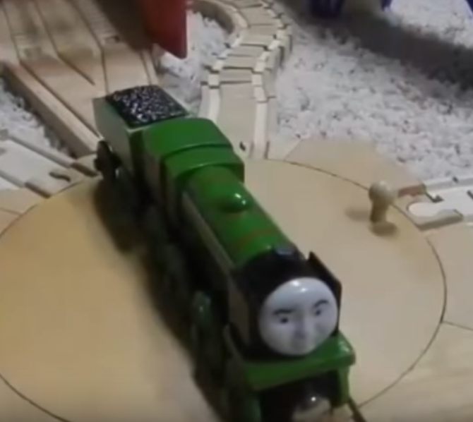 wooden railway big city engine