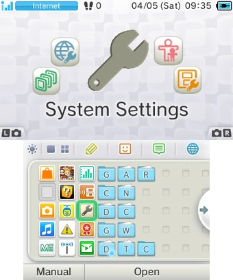 nintendo system settings electronic manual